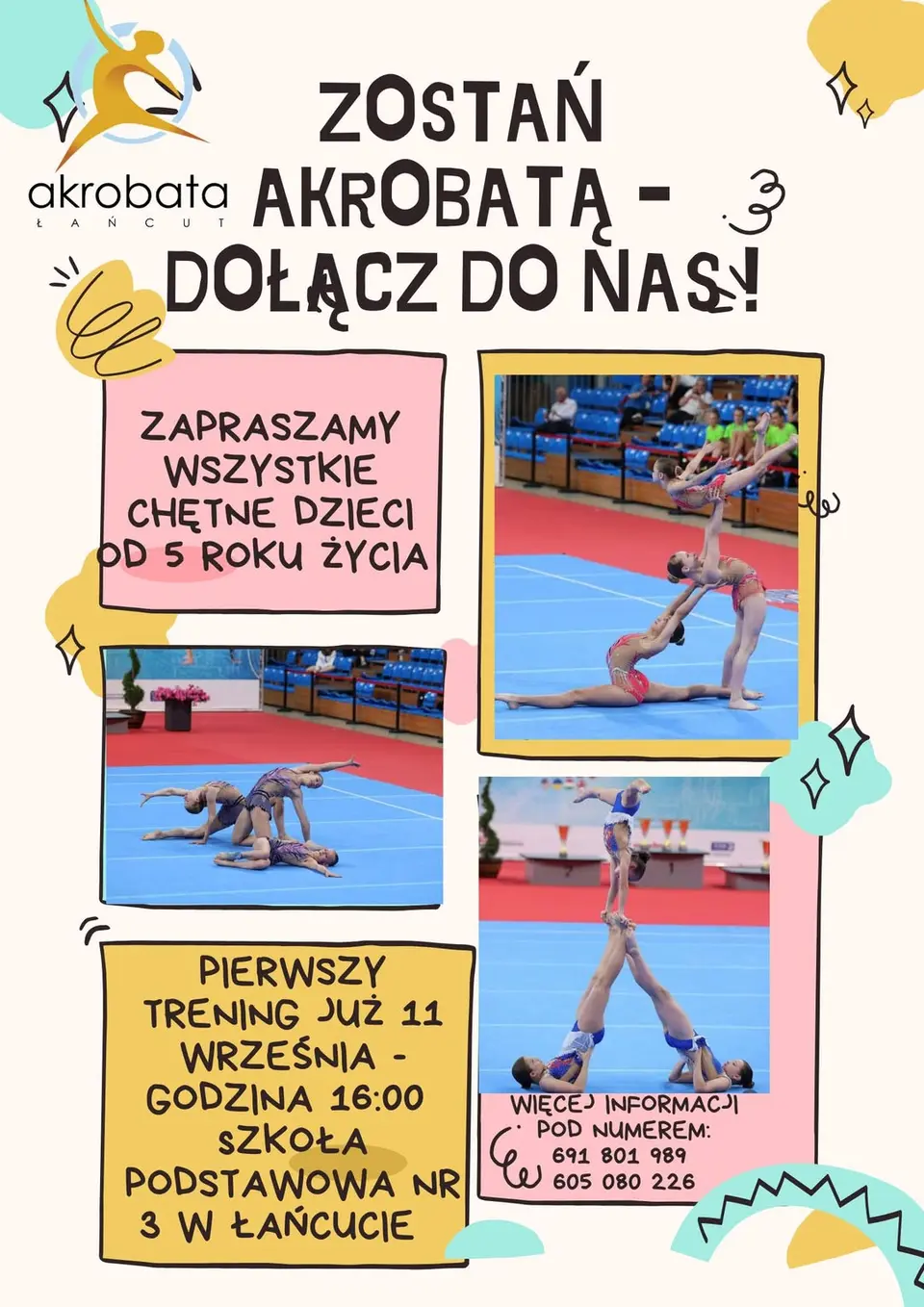 Dołącz do nas, pierwszy trening 11 września